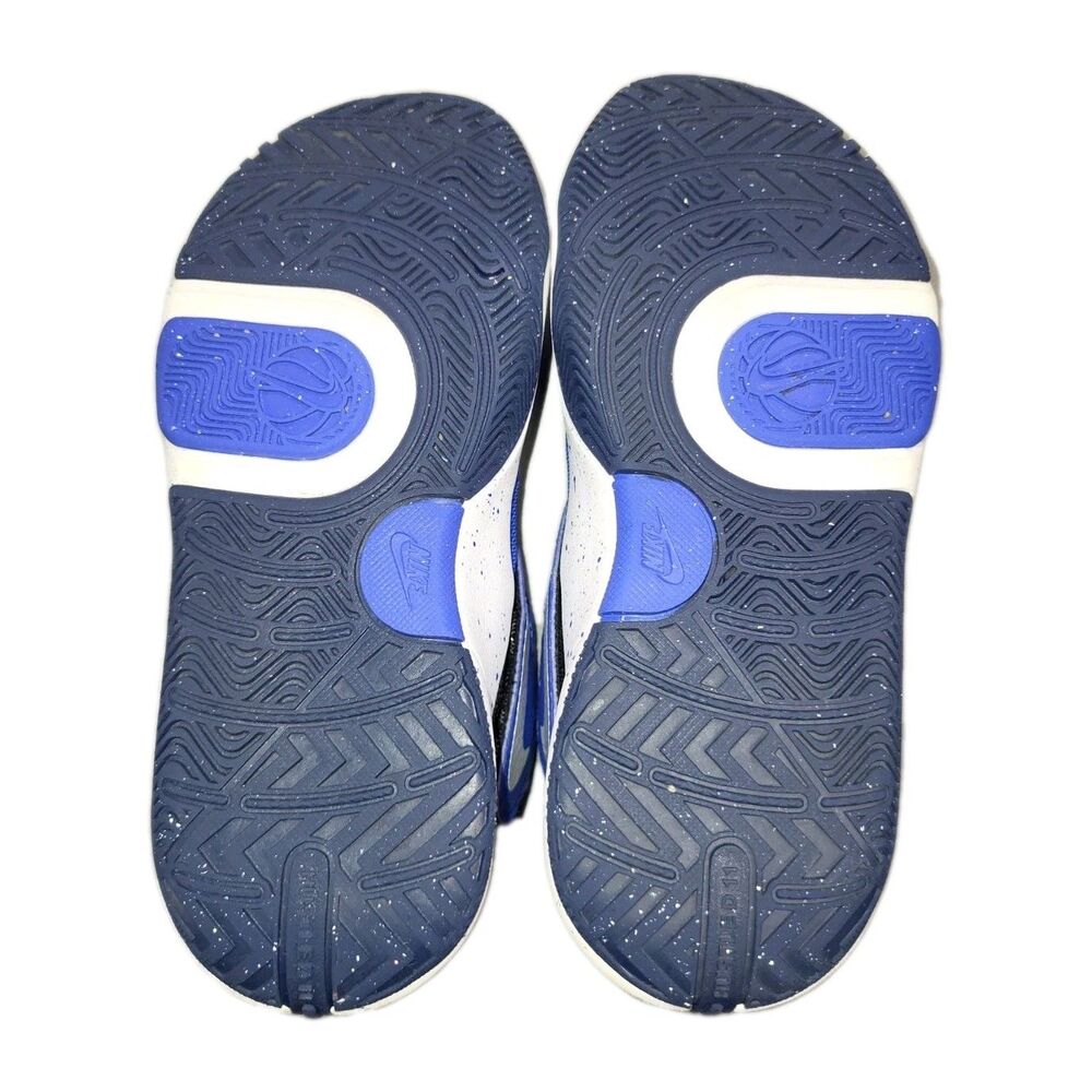 Nike Team Hustle D 11 "Hyper Royal/White-Obsidian" Big Kids' Basketball ShoesSz2 - Picture 3 of 11